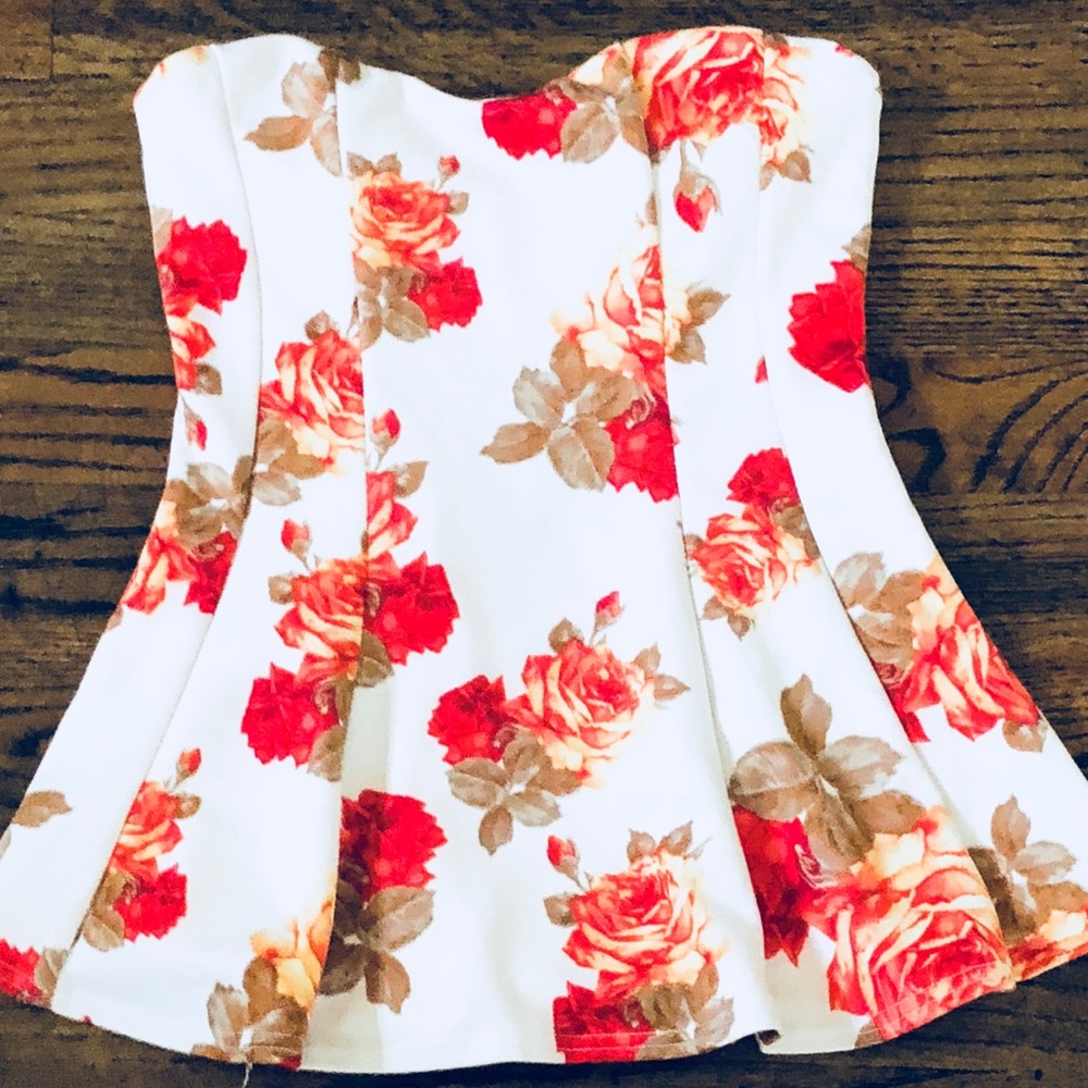 Flower Print Top